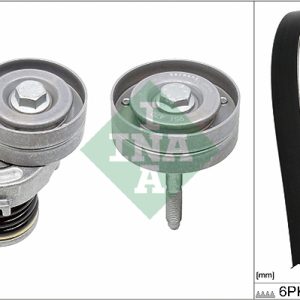Set curea transmisie cu caneluri VW GOLF VI (5K1) 1.4 TSI benzina 160 cai INA 529 0341 10