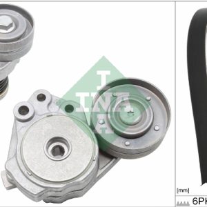 Set curea transmisie cu caneluri VW GOLF VI Variant (AJ5) 1.4 TSI benzina 160 cai INA 529 0342 10