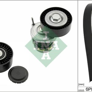 Set curea transmisie cu caneluri VW CRAFTER 30-50 caroserie (2E_) 2.0 TDI diesel 142 cai INA 529 0467 10