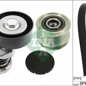 Set curea transmisie cu caneluri VW GOLF VI Variant (AJ5) 2.0 TDI diesel 140 cai INA 529 0475 20