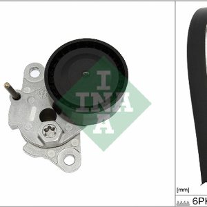 Set curea transmisie cu caneluri VW GOLF VII (5G1, BQ1, BE1, BE2) 2.0 R 4motion benzina 280 cai INA 529 0476 10