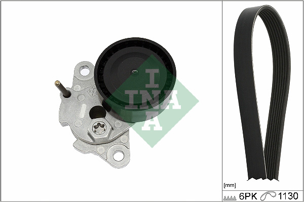 Set curea transmisie cu caneluri VW GOLF ALLTRACK VII Variant (BA5, BV5) 1.8 TSI 4motion benzina 180 cai INA 529 0476 10