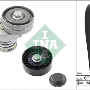 Set curea transmisie cu caneluri VW GOLF VI Cabriolet (517) 1.4 TSI benzina 122 cai INA 529 0505 10
