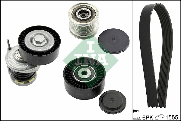 Set curea transmisie cu caneluri VW AMAROK (2HA, 2HB, S1B, S6B, S7A, S7B) 2.0 BiTDI 4motion diesel 180 cai INA 529 0535 20
