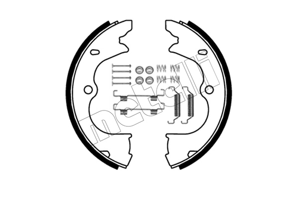 Set saboti frana frana de mana VW CRAFTER platou / sasiu (SZ_) 2.0 TDI 4motion diesel 177 cai METELLI 53-0743K