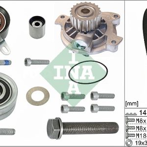 Set pompa apa + curea dintata VW CRAFTER 30-35 bus (2E_) 2.5 TDI diesel 163 cai INA 530 0482 30