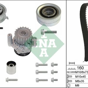 Set pompa apa + curea dintata VW GOLF VI Cabriolet (517) 2.0 TDI diesel 140 cai INA 530 0550 32