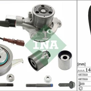 Set pompa apa + curea dintata VW CADDY IV Autoutilitara/limuzina spatioasa (SAA, SAH) 2.0 TDI 4motion diesel 150 cai INA 530 0650 30