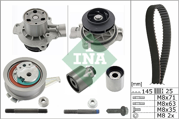 Set pompa apa + curea dintata VW CRAFTER caroserie (SY_, SX_) 2.0 TDI 4motion diesel 177 cai INA 530 0699 31