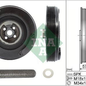 Set fulie arbore cotit VW CRAFTER 30-50 platou / sasiu (2F_) 2.5 TDI diesel 136 cai INA 544 0002 20