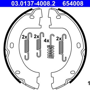 Set saboti frana frana de mana VW CRAFTER 30-35 bus (2E_) 2.0 TDI diesel 109 cai ATE 03.0137-4008.2