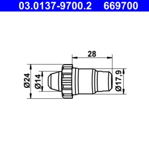 Set accesorii saboti frana parcare VW CRAFTER 30-35 bus (2E_) 2.0 TDI 4motion diesel 163 cai ATE 03.0137-9700.2