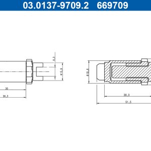 Set accesorii saboti frana parcare VW CRAFTER bus (SYI, SYJ) 2.0 TDI diesel 177 cai ATE 03.0137-9709.2