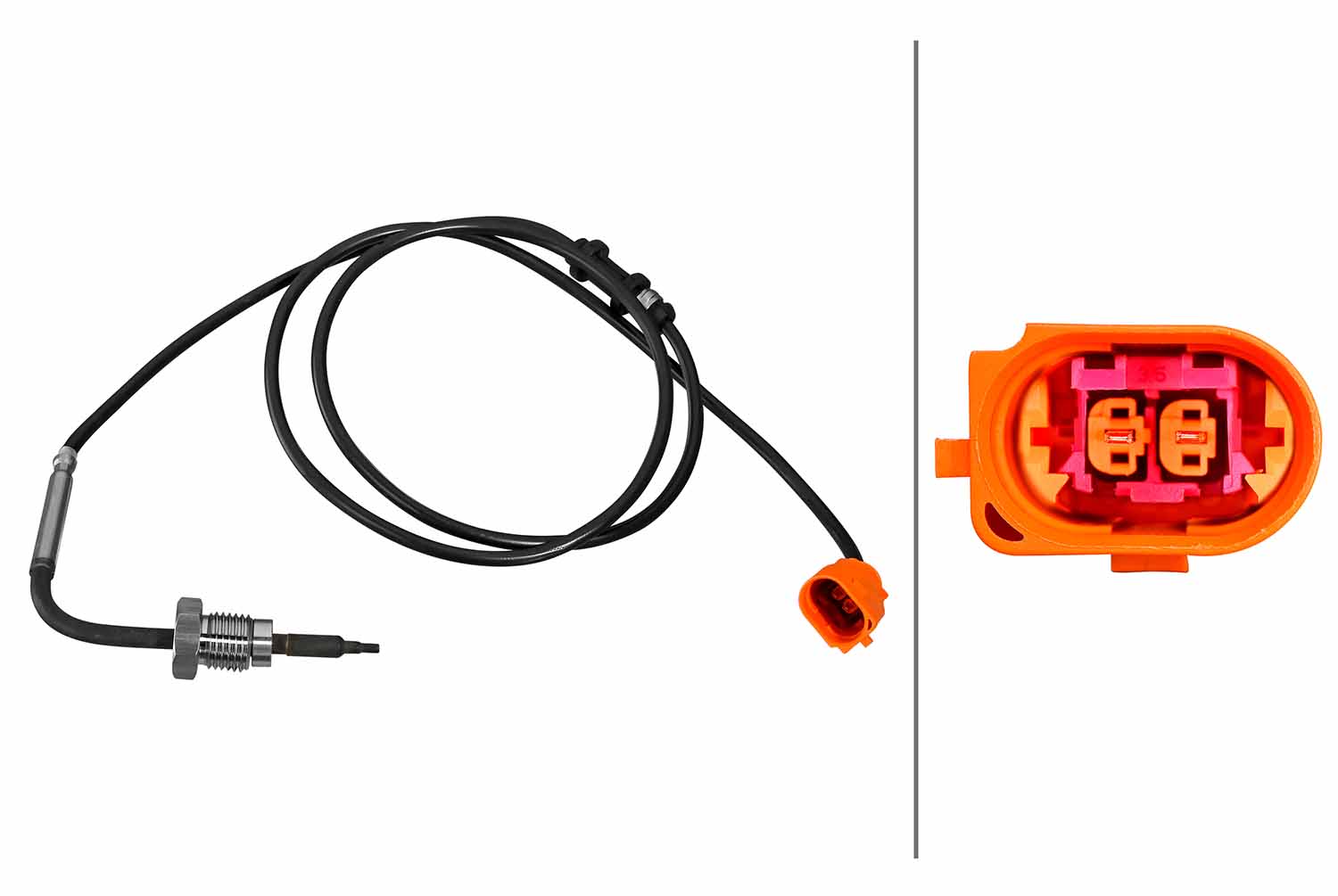 Senzor temperatura gaze evacuare VW GOLF VI Van (5K1_) 2.0 TDi diesel 140 cai HELLA 6PT 010 376-611