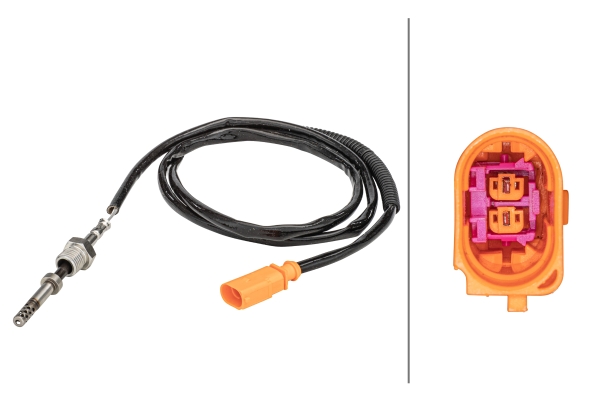 Senzor temperatura gaze evacuare VW AMAROK (2HA, 2HB, S1B, S6B, S7A, S7B) 2.0 TDI diesel 122 cai HELLA 6PT 358 181-021