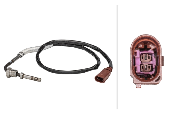 Senzor temperatura gaze evacuare VW GOLF VI (5K1) 2.0 TDI 4motion diesel 140 cai HELLA 6PT 358 181-031