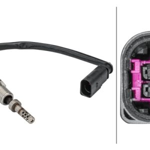 Senzor temperatura gaze evacuare VW AMAROK platou / sasiu (S1B, S6B, S7B) 2.0 BiTDI diesel 180 cai HELLA 6PT 358 181-591