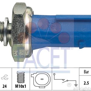 Senzor presiune ulei VW CADDY IV Autoutilitara/limuzina spatioasa (SAA, SAH) 1.4 TGI CNG Benzina/Gaz metan (GNC) 110 cai FACET 7.0192