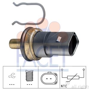 Senzor temperatura lichid de racire VW GOLF VII (5G1, BQ1, BE1, BE2) 2.0 GTI TCR benzina 290 cai FACET 7.3278