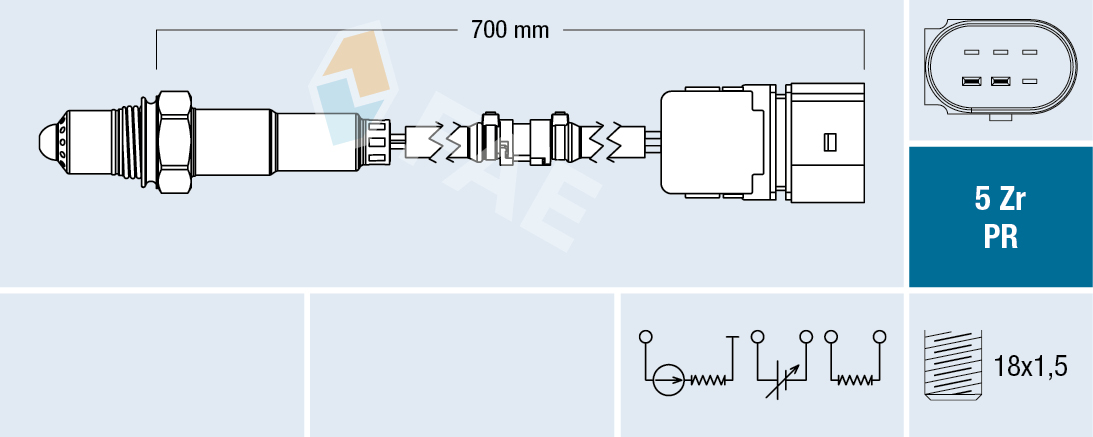 Sonda Lambda VW GOLF VI (5K1) 1.6 MultiFuel Benzina/Etanol 102 cai FAE 75037
