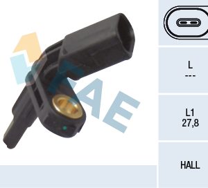 Senzor turatie roata VW GOLF ALLTRACK VII Variant (BA5, BV5) 2.0 TDI 4motion diesel 150 cai FAE 78012