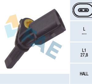 Senzor turatie roata VW AMAROK (2HA, 2HB, S1B, S6B, S7A, S7B) 2.0 BiTDI 4motion diesel 180 cai FAE 78064