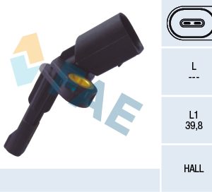 Senzor turatie roata VW GOLF VI Cabriolet (517) 1.2 TSI benzina 105 cai FAE 78101