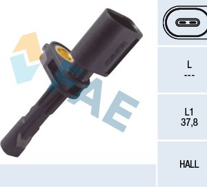 Senzor turatie roata VW GOLF ALLTRACK VII Variant (BA5, BV5) 1.8 TSI 4motion benzina 180 cai FAE 78106