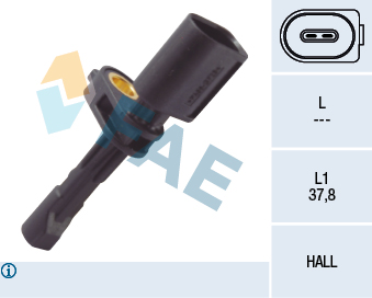 Senzor turatie roata VW GOLF SPORTSVAN VII (AM1, AN1) 1.4 TSI MultiFuel Benzina/Etanol 125 cai FAE 78106