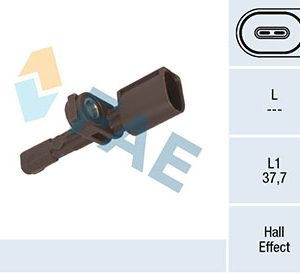Senzor turatie roata VW GOLF VII (5G1, BQ1, BE1, BE2) 2.0 GTI benzina 245 cai FAE 78451
