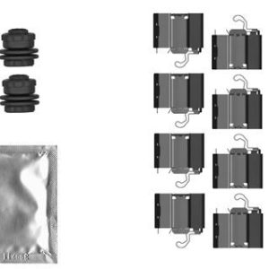 Set accesorii placute frana VW CADDY V microbus (SBB, SBJ) 1.5 TSi eHYBRID PLUG-IN benzina/elector 150 cai TEXTAR 82558300