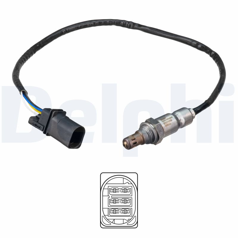 Sonda Lambda VW GOLF SPORTSVAN VII (AM1, AN1) 1.4 TSI MultiFuel Benzina/Etanol 125 cai DELPHI ES21056-12B1