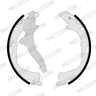 Set saboti frana VW AMAROK (2HA, 2HB, S1B, S6B, S7A, S7B) 2.0 TDI 4motion diesel 140 cai FERODO FSB4165