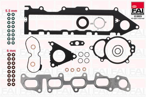 Set garnituri chiulasa VW CADDY IV microbus (SAB, SAJ) 2.0 TDI diesel 75 cai FAI AUTOPARTS HS1718NH