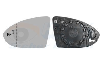 Sticla oglinda retrovizoare exterioara VW GOLF VII (5G1, BQ1, BE1, BE2) 1.4 TSI benzina 125 cai VAN WEZEL 5775835