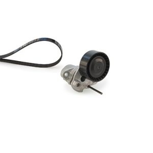 Set curea transmisie cu caneluri VW CADDY IV Autoutilitara/limuzina spatioasa (SAA, SAH) 1.4 TGI CNG Benzina/Gaz metan (GNC) 110 cai GATES K026PK1003