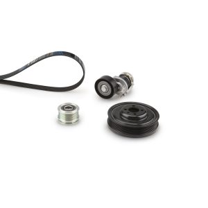 Set curea transmisie cu caneluri VW CADDY IV microbus (SAB, SAJ) 2.0 TDI 4motion diesel 140 cai GATES K046PK1070