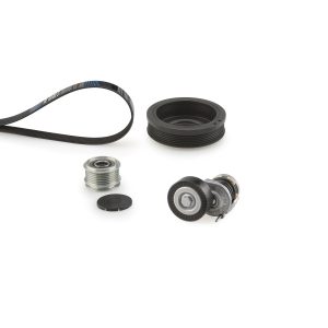 Set curea transmisie cu caneluri VW GOLF VI (5K1) 2.0 TDI diesel 136 cai GATES K096PK1070