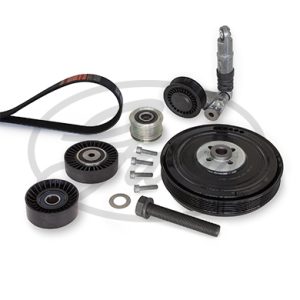 Set curea transmisie cu caneluri VW CRAFTER 30-50 platou / sasiu (2F_) 2.5 TDI diesel 136 cai GATES K116PK2000