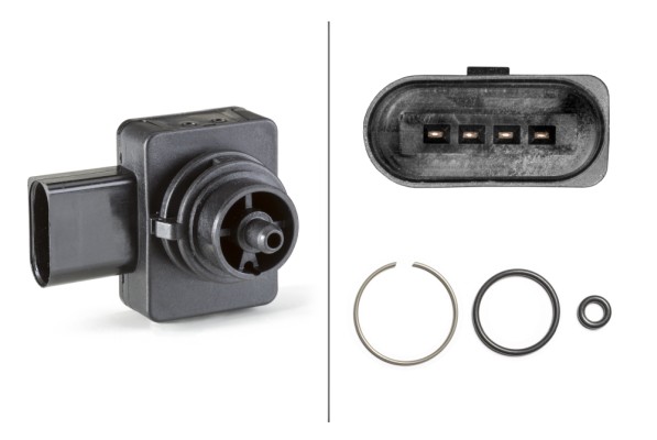 Senzor presiune amplificare frane VW GOLF VI (5K1) 1.4 TSI benzina 160 cai HELLA 6PP 013 112-271