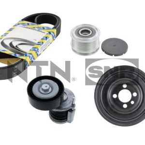 Set curea transmisie cu caneluri VW GOLF VI (5K1) 2.0 TDI diesel 110 cai SNR KA857.12