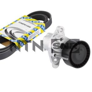 Set curea transmisie cu caneluri VW CADDY IV microbus (SAB, SAJ) 1.6 benzina 110 cai SNR KA857.17