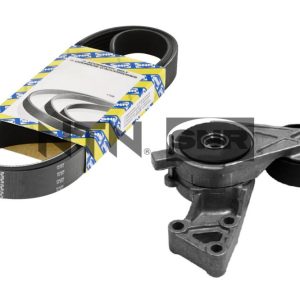 Set curea transmisie cu caneluri VW GOLF VI (5K1) 1.6 MultiFuel Benzina/Etanol 102 cai SNR KA857.24