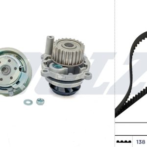 Set pompa apa + curea dintata VW GOLF VI (5K1) 1.6 benzina 102 cai DOLZ KD050