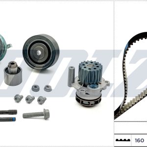 Set pompa apa + curea dintata VW GOLF VI (5K1) 2.0 TDI diesel 110 cai DOLZ KD156