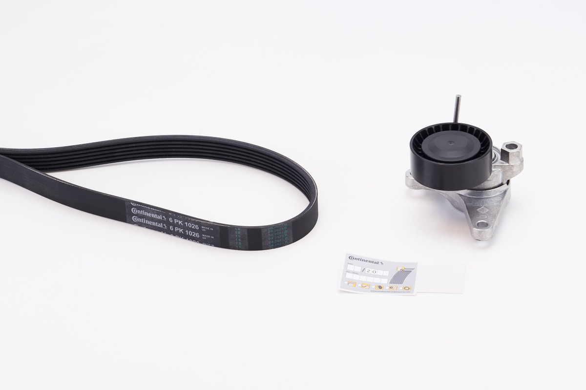 Set curea transmisie cu caneluri VW GOLF ALLTRACK VII Variant (BA5, BV5) 2.0 TDI 4motion diesel 150 cai CONTITECH 6PK1026K1