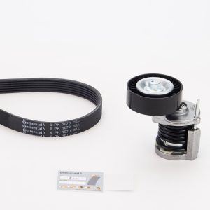 Set curea transmisie cu caneluri VW GOLF VI Van (5K1_) 1.6 TDi diesel 90 cai CONTITECH 6PK1070K1