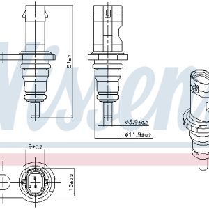 Senzor temperatura lichid de racire VW GOLF ALLTRACK VIII (CG5) 2.0 TSI 4motion benzina 190 cai NISSENS 207067