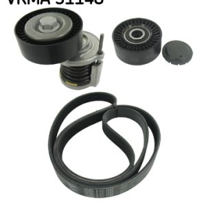Set curea transmisie cu caneluri VW AMAROK (2HA, 2HB, S1B, S6B, S7A, S7B) 2.0 TDI diesel 140 cai SKF VKMA 31148