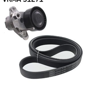 Set curea transmisie cu caneluri VW GOLF VII (5G1, BQ1, BE1, BE2) 1.4 TSI benzina 140 cai SKF VKMA 31271